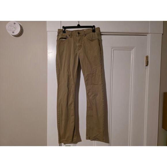 Wrangler Men's Slim Straight Camel Beige Khaki Tan Chino Jeans Size 30 x 32 - Picture 1 of 9